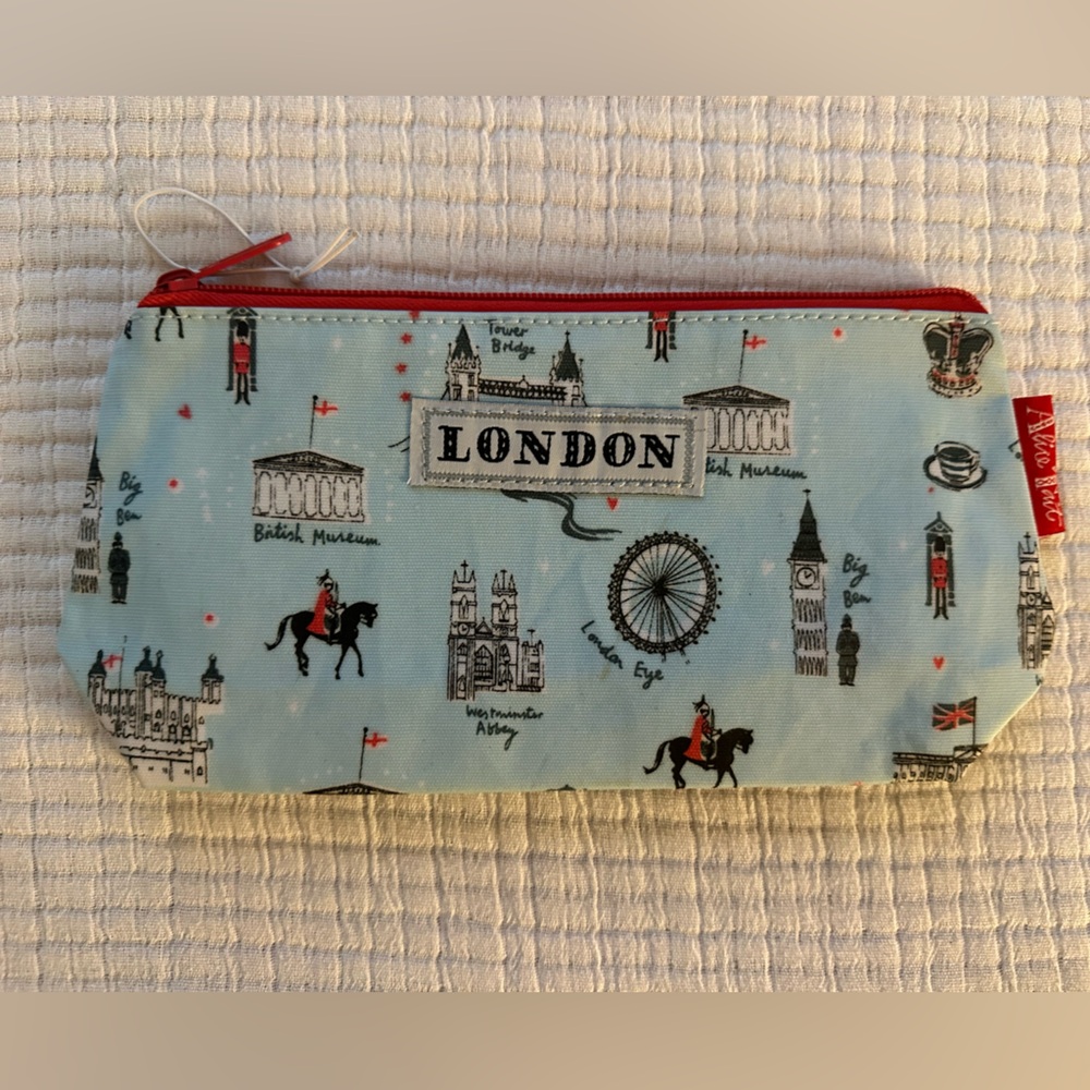 Small Cosmetic or Pencil Bag from London